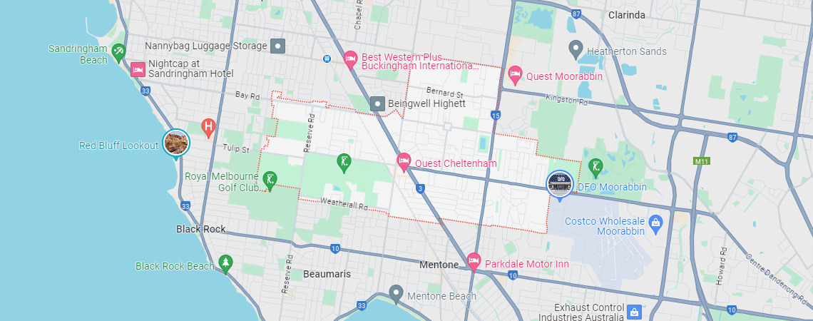 Cheltenham map area