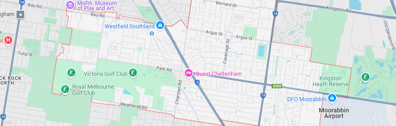 Cheltenham map area